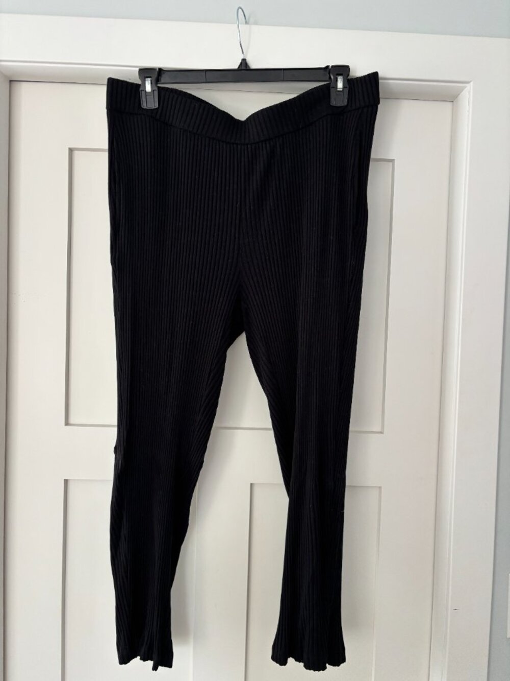 Eileen Fisher, Black, ribbed pants, Size 1X